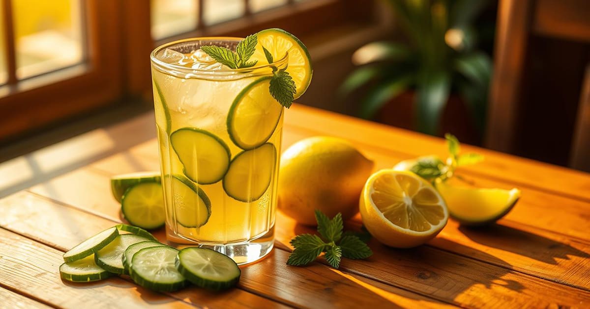 Featured image for Cucumber Limeade Drink
