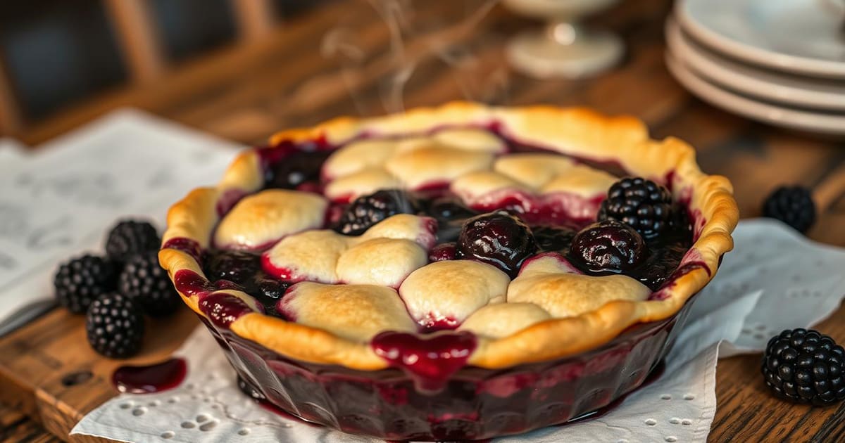 Featured image for Blackberry Cobbler Dessert Recipe
