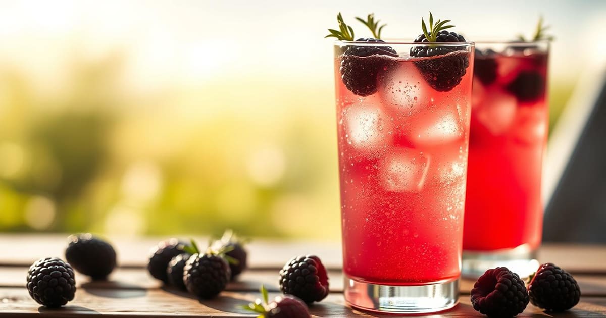Featured image for Blackberry Thyme Sparkler