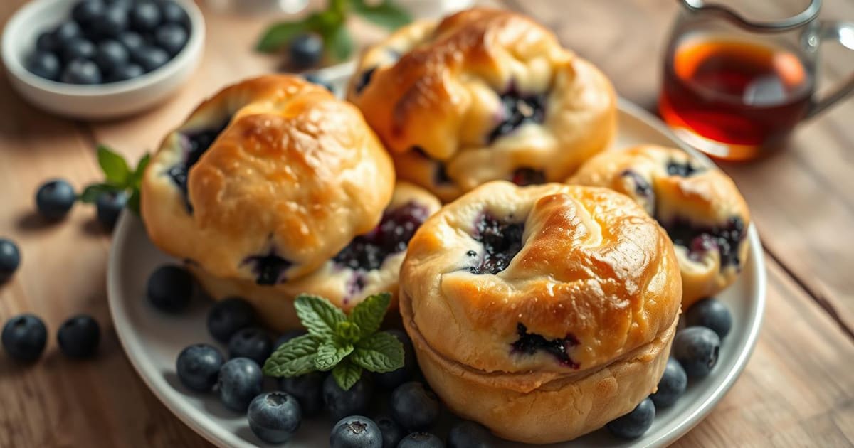 Featured image for Blueberry Popover Day Baking Tips for Light Puffy Bites