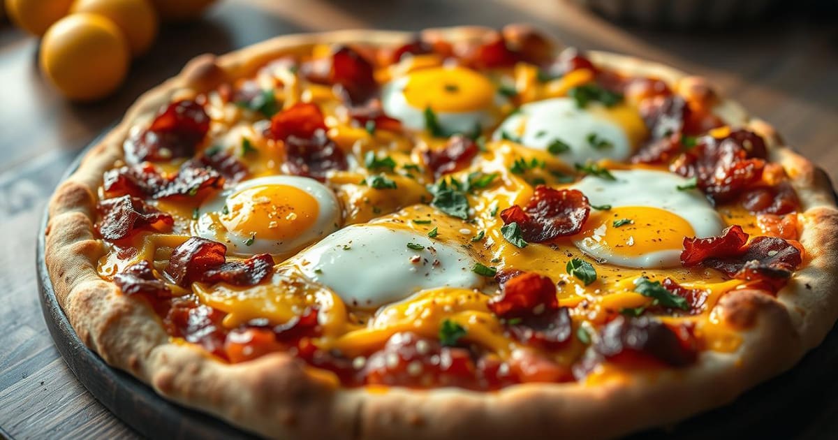 Featured image for Breakfast Pizza Recipe: Start Your Morning Right