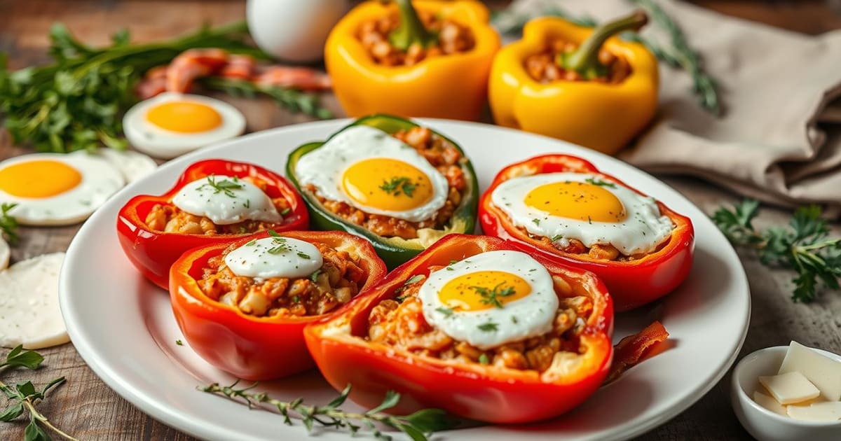 Featured image for Breakfast Stuffed Peppers Recipe: Start Your Morning Right