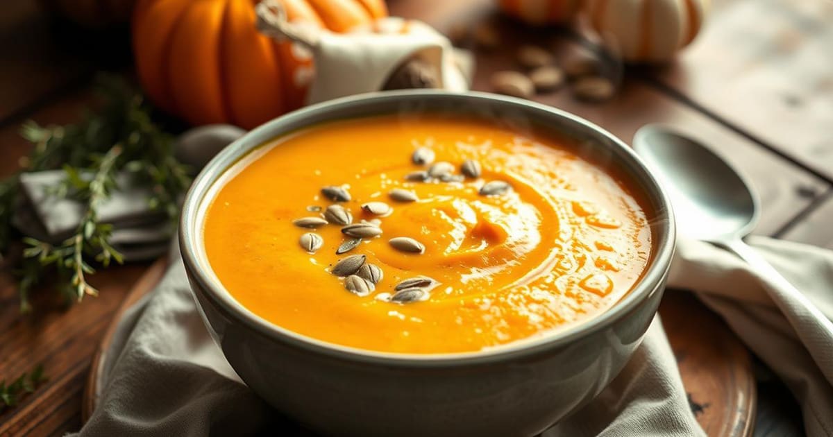 Featured image for Creamy Butternut Squash Soup Recipe for Fall Comfort