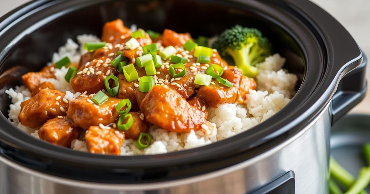 Featured image for Crock-Pot Teriyaki Chicken & Rice: Easy Slow Cooker Meal
