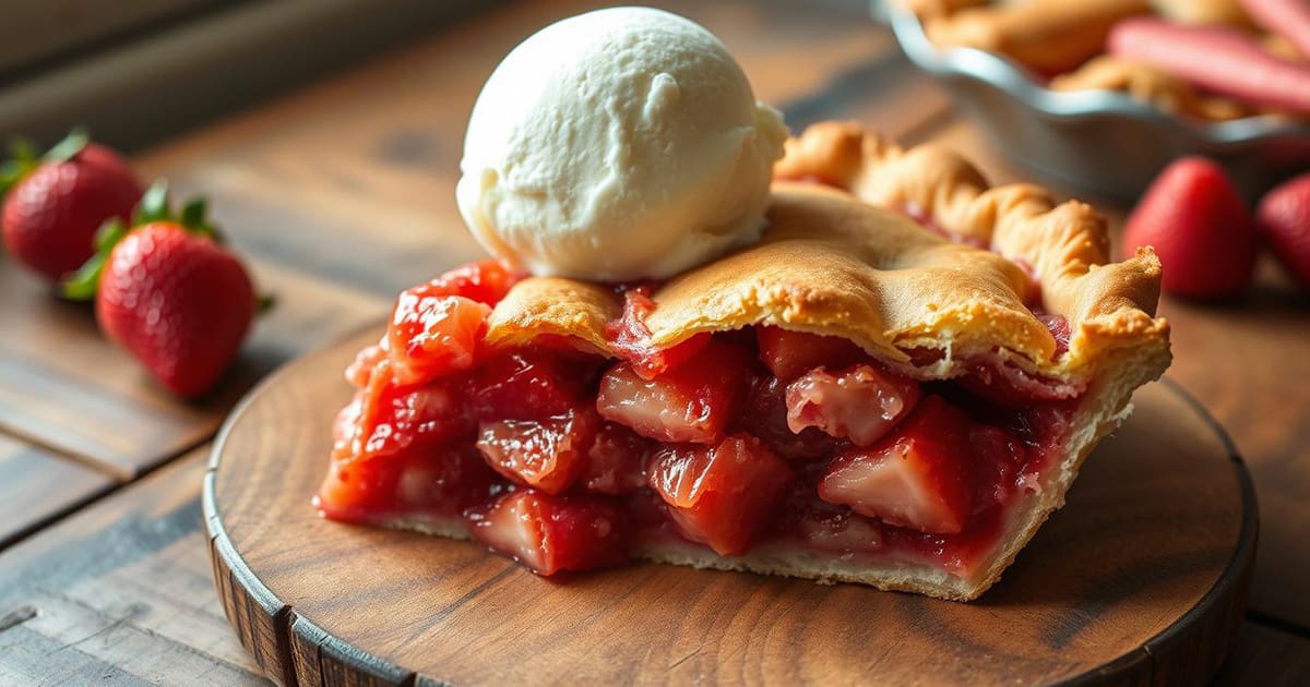 Featured image for Enjoy National Strawberry Rhubarb Pie Day