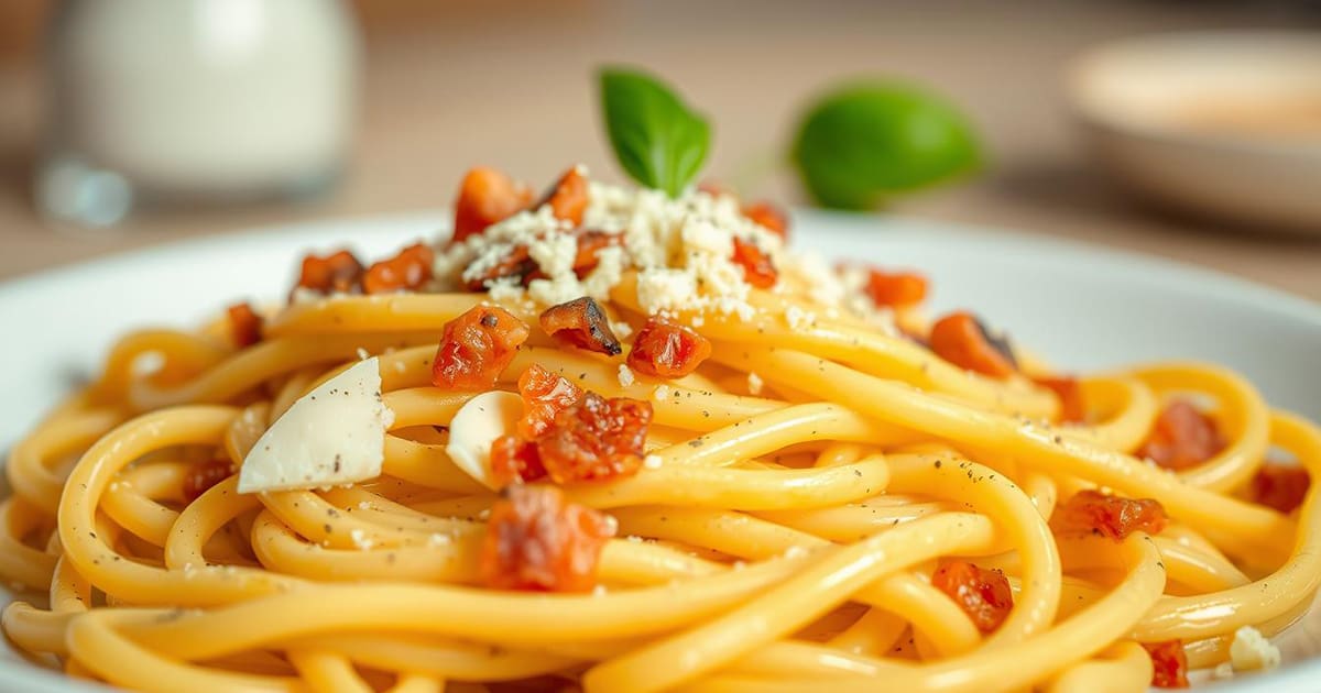 Featured image for Fettuccine Carbonara Recipe: A Comforting Pasta Dish