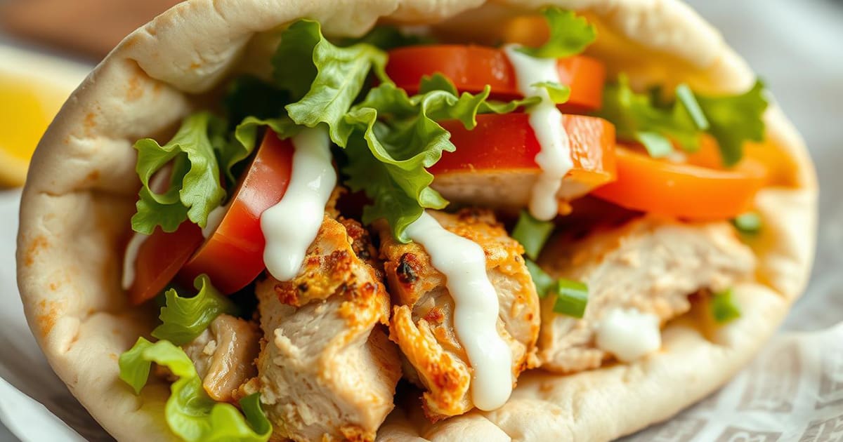 Featured image for Greek Chicken Gyros: A Delicious Handheld Meal