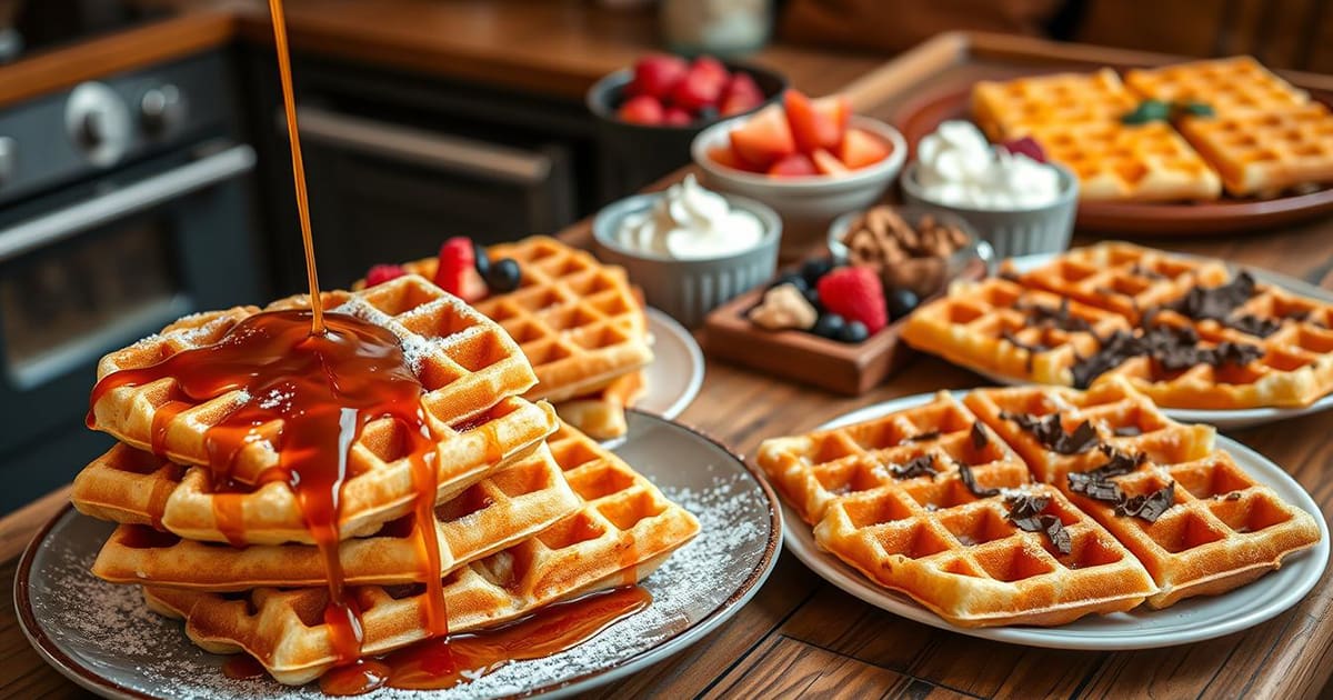 Featured image for International Waffle Day Recipes for Crispy Fluffy Waffles