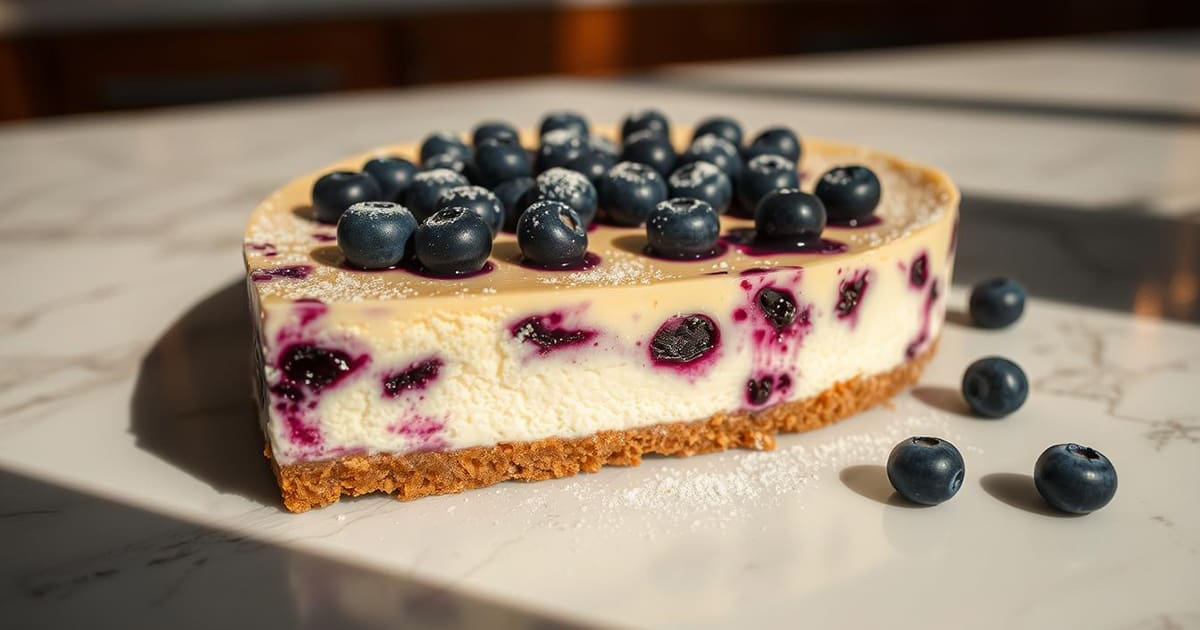 Featured image for It’s National Blueberry Cheesecake Day!