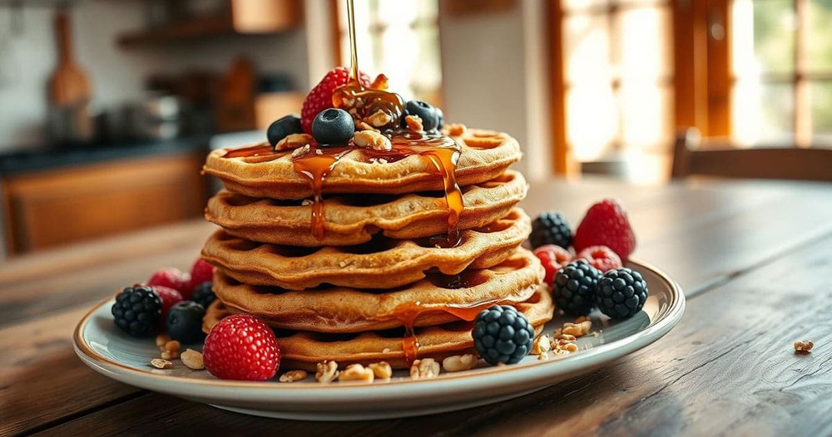 Featured image for It’s National Oatmeal-Nut Waffles Day!