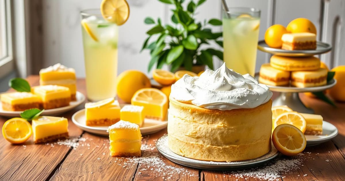 Featured image for Lemon Chiffon Cake Day Recipes for Light Fluffy Desserts