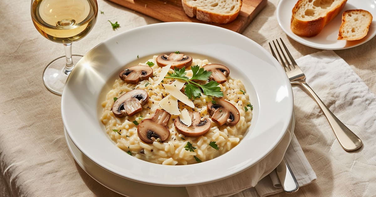 Featured image for Mushroom Risotto Recipe for Rich Flavor