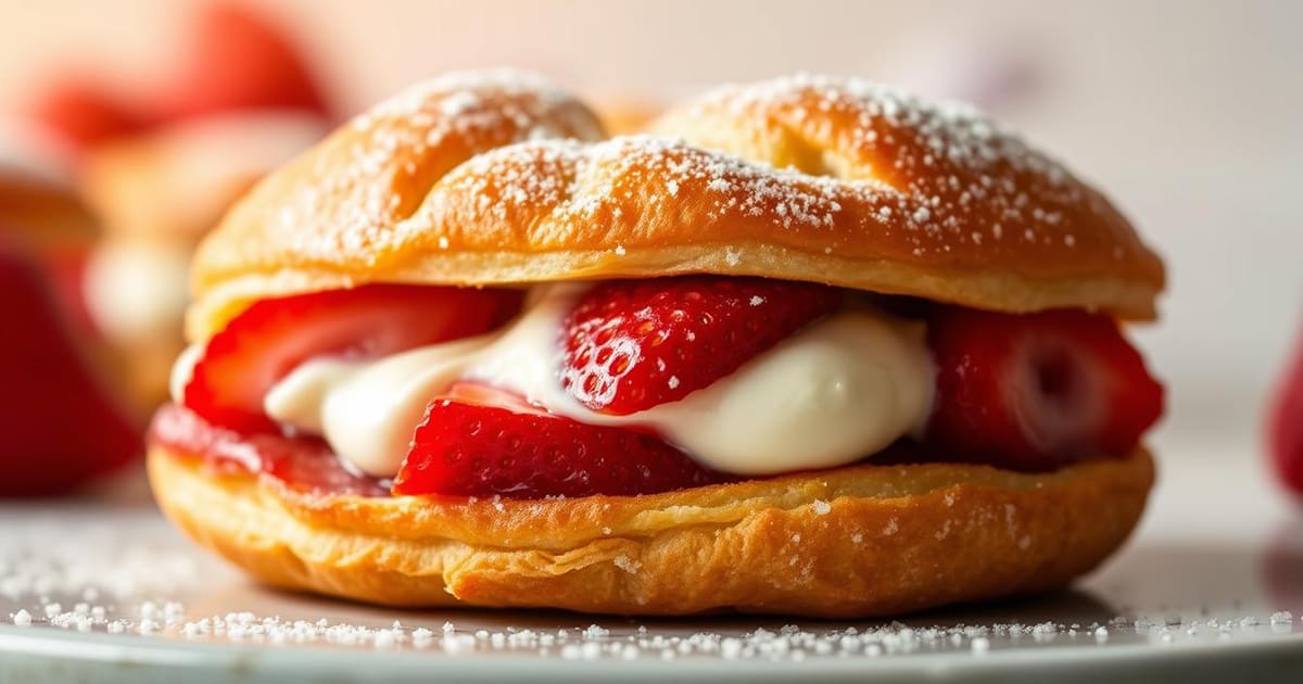 Featured image for Strawberry Cream Cheese Danish: Decadent Dessert Recipe