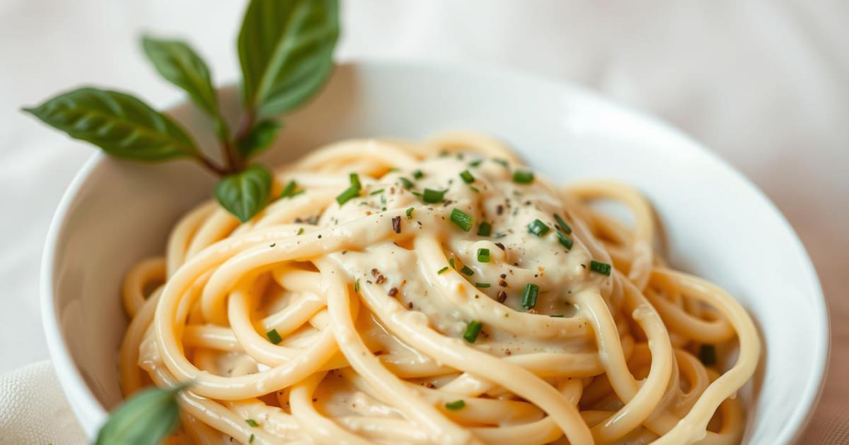 Featured image for Vegan Creamy Pasta Recipe: Dairy-Free & Delicious