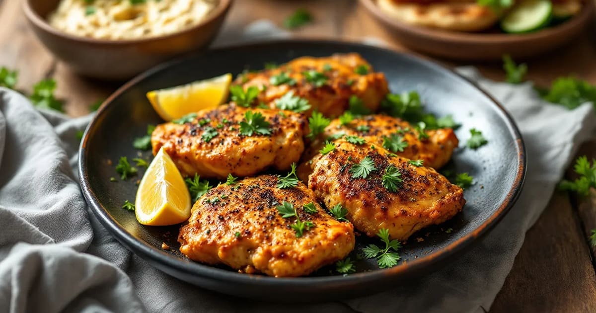 Featured image for Zaatar Chicken Recipe with Middle Eastern Flavor