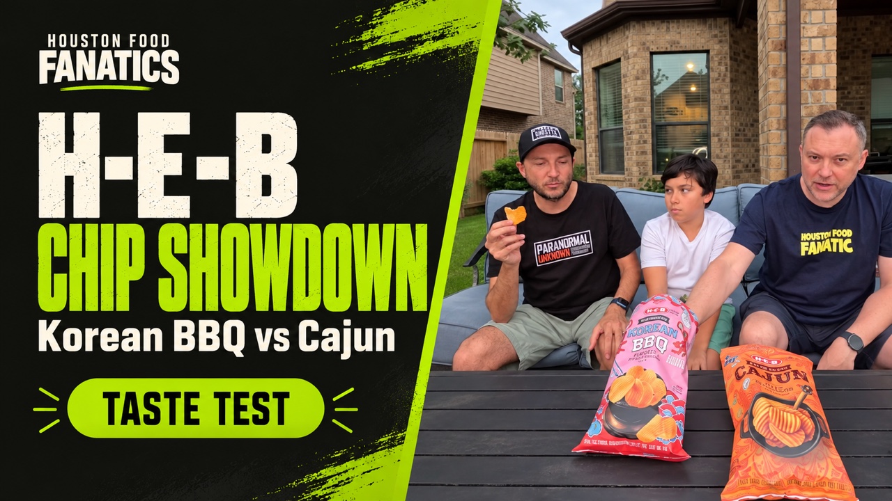 Thumbnail for Tasting HEB Potato Chips! Korean BBQ VS Cajun!
