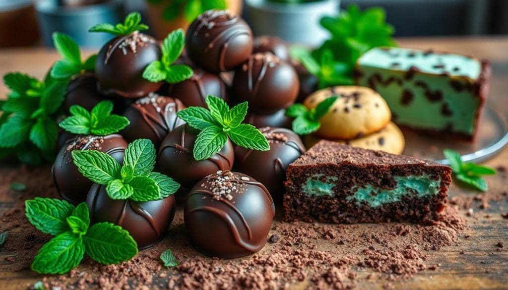 DIY chocolate mint treats