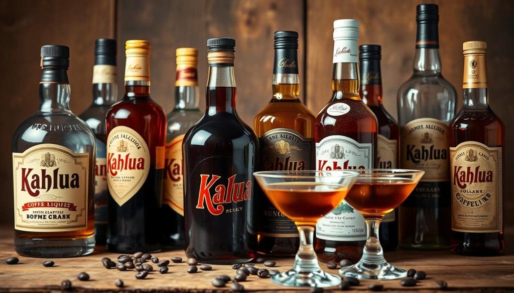 Kahlua bottles