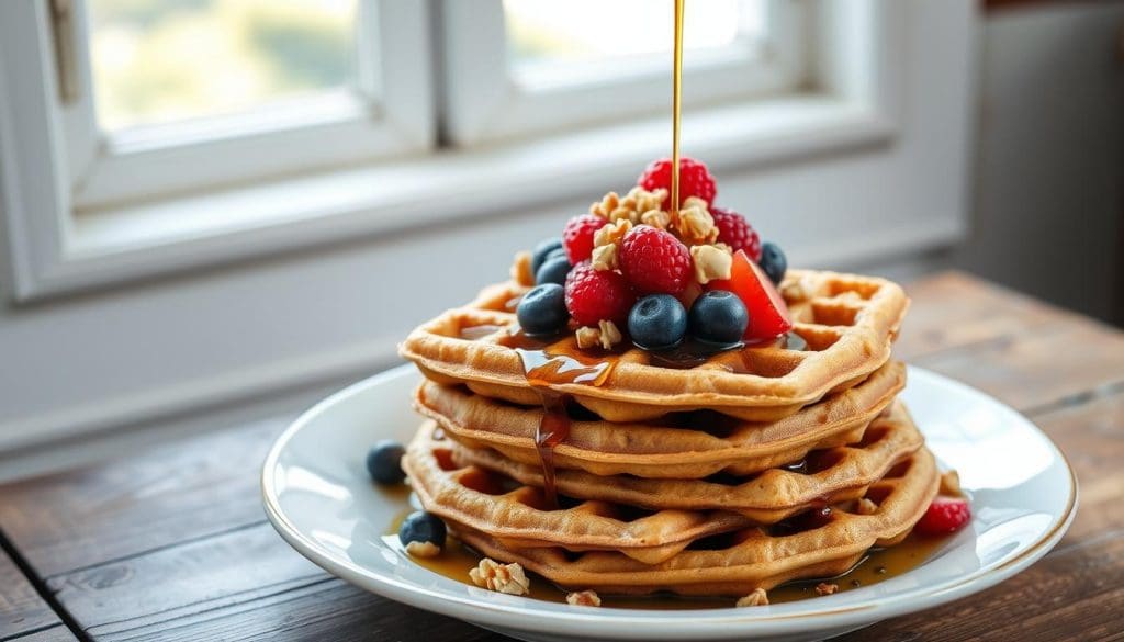 oatmeal nut waffles