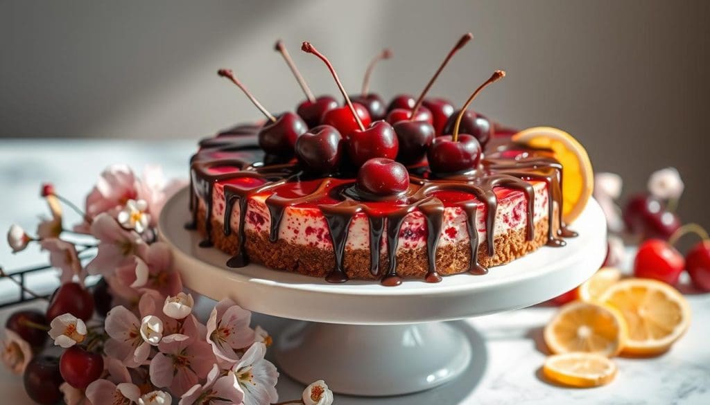 cherry cheesecake dessert celebration