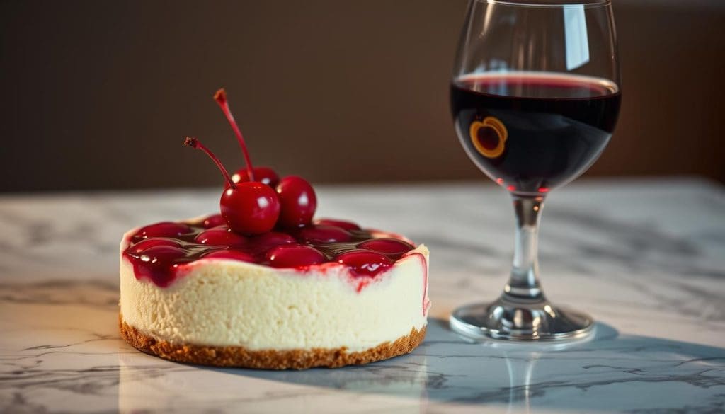 cherry cheesecake pairing