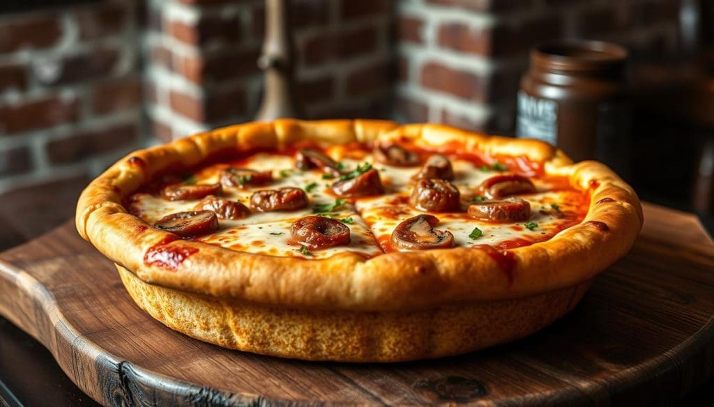 deep dish pizza