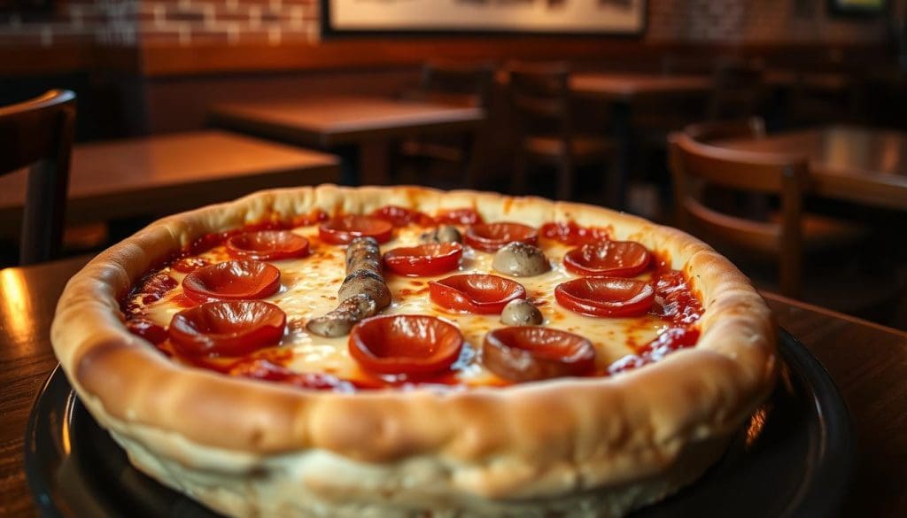 deep dish pizza